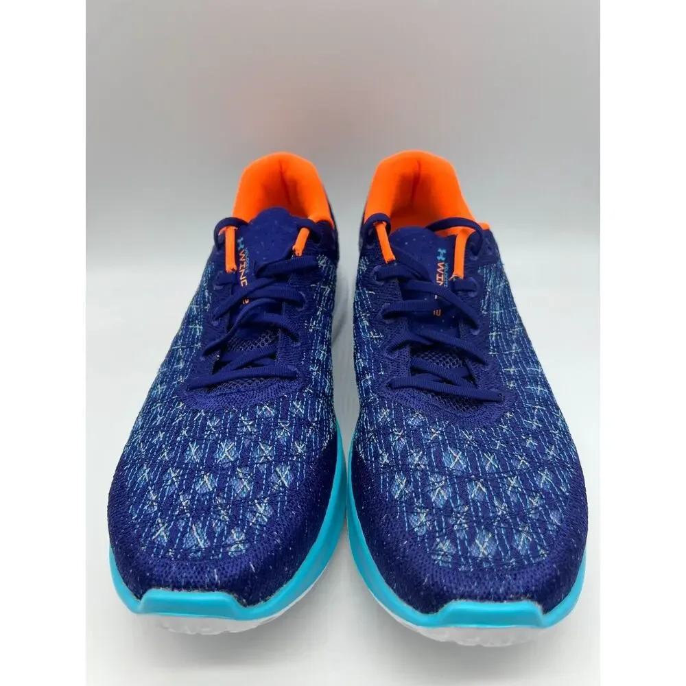 Under Armour Flow Velociti Wind 2 Running Sonar Blue Orange Blast Men's Size 13 - Picture 10 of 12
